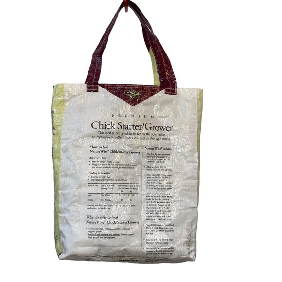 Feed Sack One of a Kind Handmade Bag - Picture 2 of 3